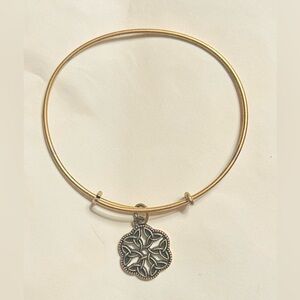 Alex and Ani “Endless Knot” Bronzetone Charm Bracelet